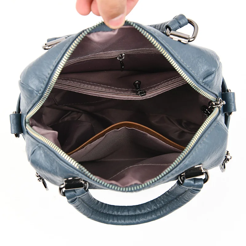 2020 Multifunctional ladies backpack for women travel High-quality luxury leather Shoulder sac a dos femme | Багаж и сумки