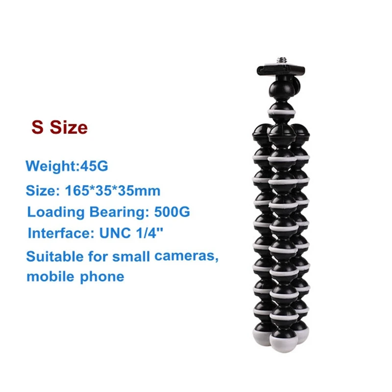 

Super Large Size Flexible Octopus Tripods Stand Bracket Holder Tripod For GOPRO SLR Digital Camera with Phone Bracket Clip