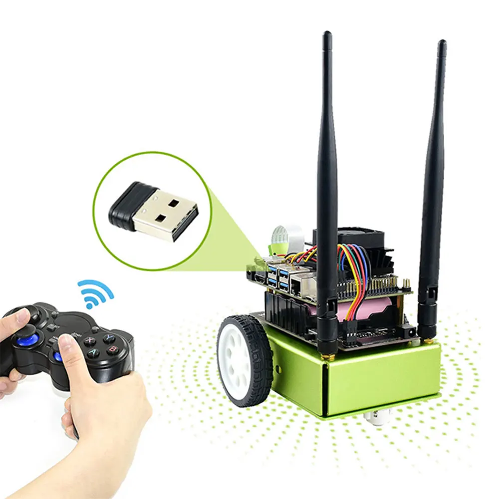 JetBot AI Kit Robot Based On NVIDIA Jetson Nano Facial Recognition Object Tracking Artificial Intelligence Car | Компьютеры и офис