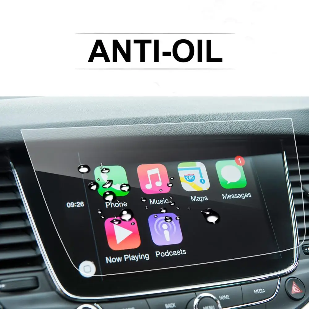 lfotpp for astra kvauxhall astra k 2018 car navigation display tempered glass screen protector auto interior protective sticker free global shipping