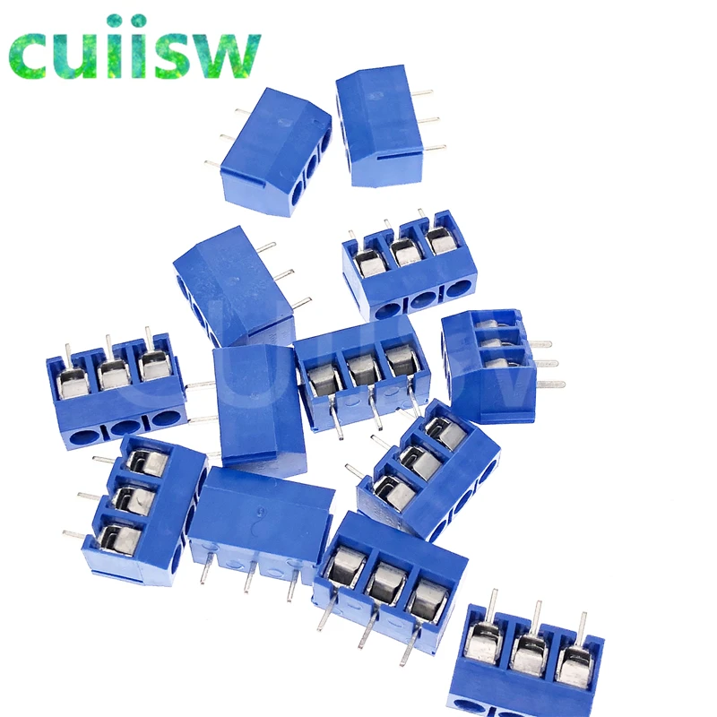 10 шт. диаметром 5 08 мм 3 контактный разъем для винтовой клеммы connector 8mm connector | Интегральные схемы -857690810