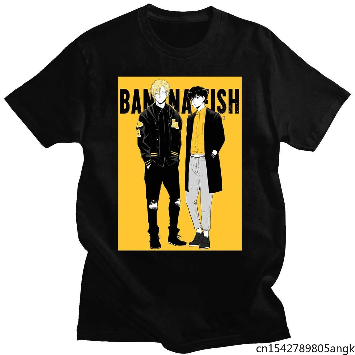 

Anime BANANA FISH 2 Fashion Men T Shirts Casual Sport Round Neck Short Sleeve