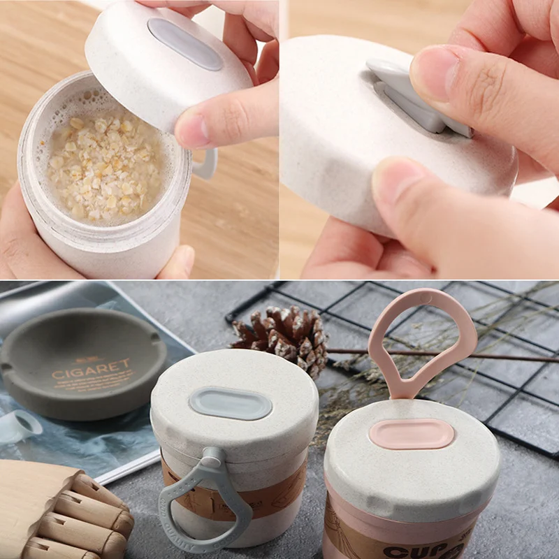 

300Ml Soup Box Sealed Toilet Kids Lunchbox Environmentally friendly Round Food Container Meal Prep Bento Box Microwavable Lunch