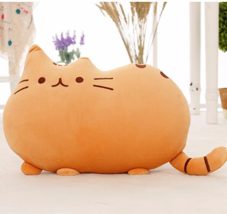 Kawaii кошка подушка с молнией только кожа без PP Хлопок бисквиты плюшевые животные куклы игрушки большой наволочка Peluche подарок