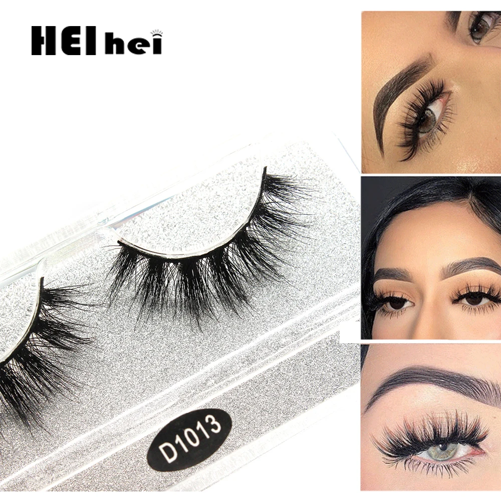 

Heihei 1 Pairs 3D Mink Eyelashes Handmade False Eyelashe Natural Wispy Fluffy Eyelashes Extension Beauty Makeup Kit maquiagem