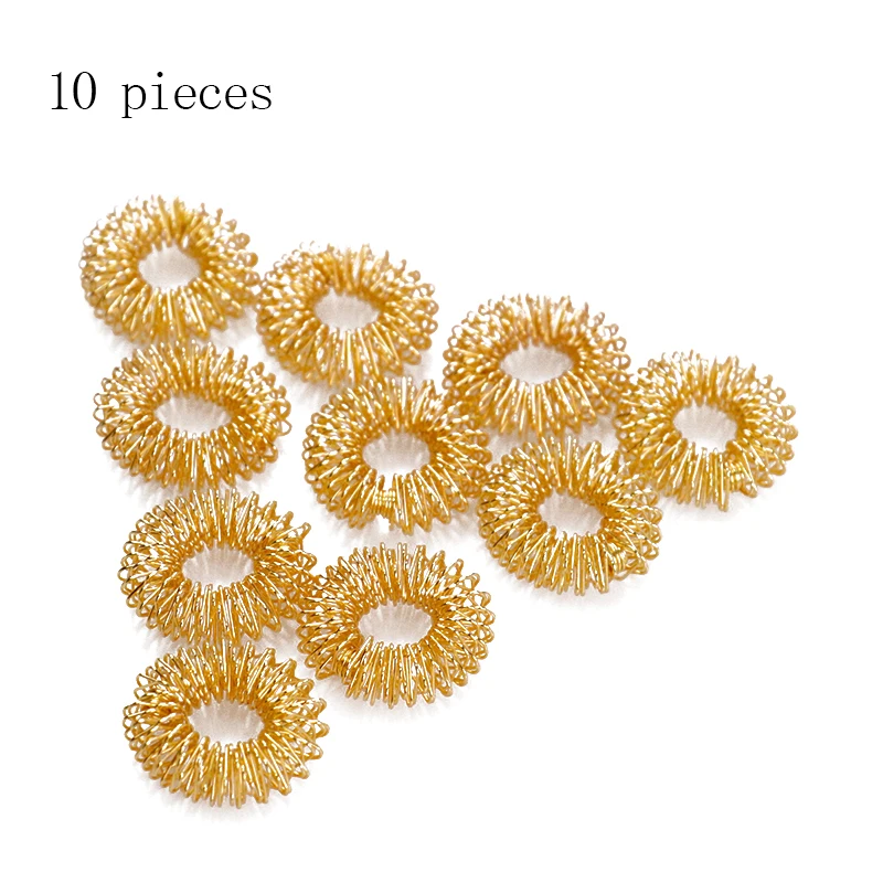 10 шт./лот кольцо для массажа пальцев Акупунктурный Массаж Уход за здоровьем рук