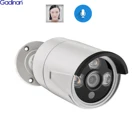 Gadinan H.265 4MP аудио записывающая IP камера IP66 Водонепроницаемый открытый видео видеонаблюдения Камеры Скрытого видеонаблюдения DC 12V 48V POE