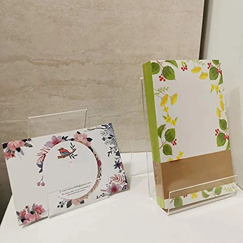 

Bookshelf Acrylic Book Stand with Ledge Transparent Acrylic Display Easel Clear Tablet Holder for Books Notebooks Artworks CD