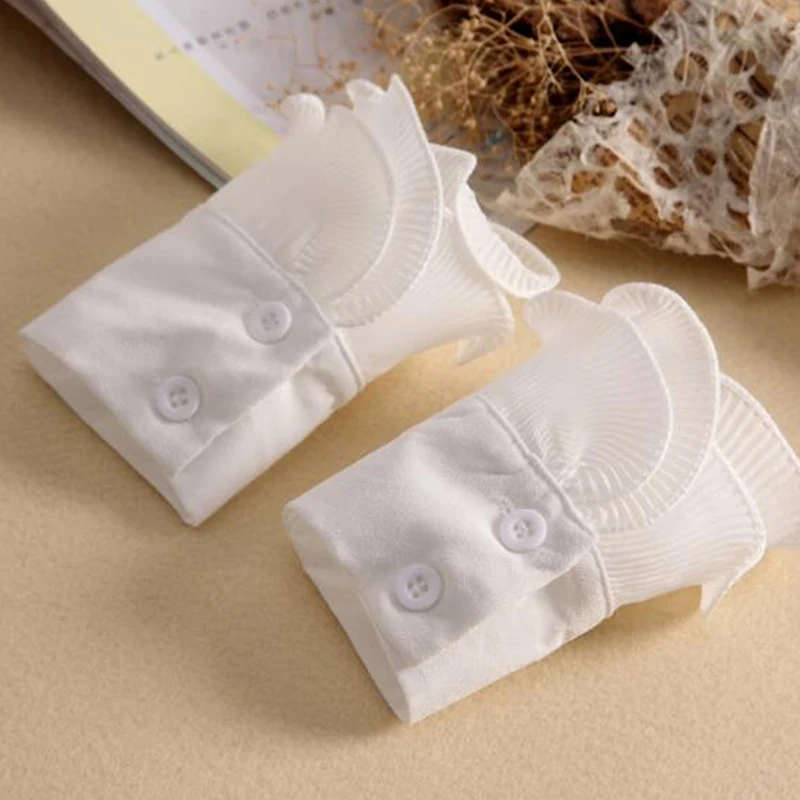 Декорированные манжеты ложные рукава Осень-зима свитер декоративные воланы