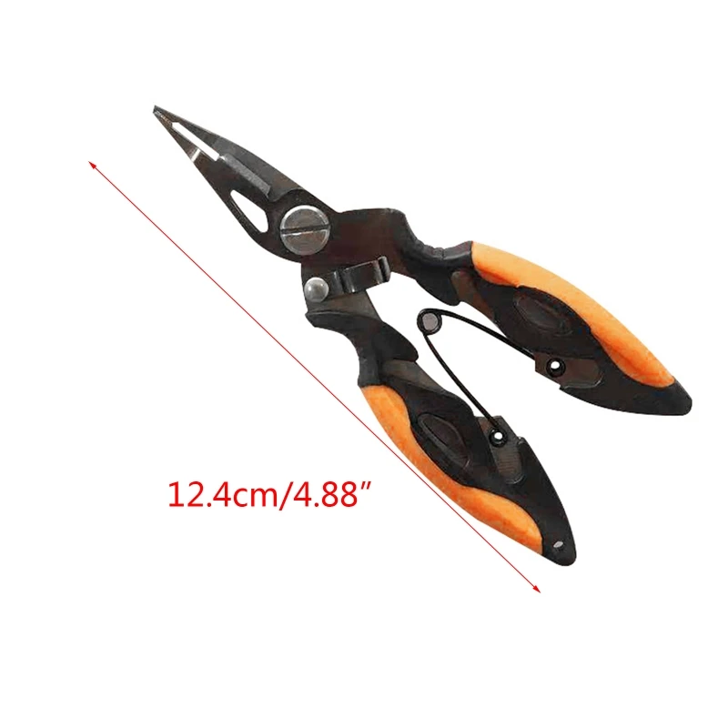 

Stainless Steel Fishing Pliers Scissors Line Cutter Braid Cutter Hook Remover Outdoor Tackle Tool Accessories