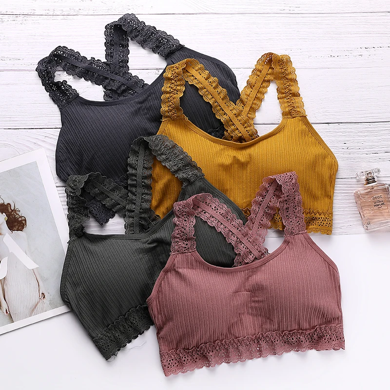 

Maidy Women's Bra Sexy Bralette Lace One-Piece Bra Clothes Backless Brassiere Underwear Female Lingerie Bras