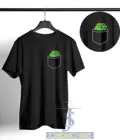Футболка Pepe The Frog Pocket, забавная черная футболка с рисунком в стиле аниме, мем 4 Чана
