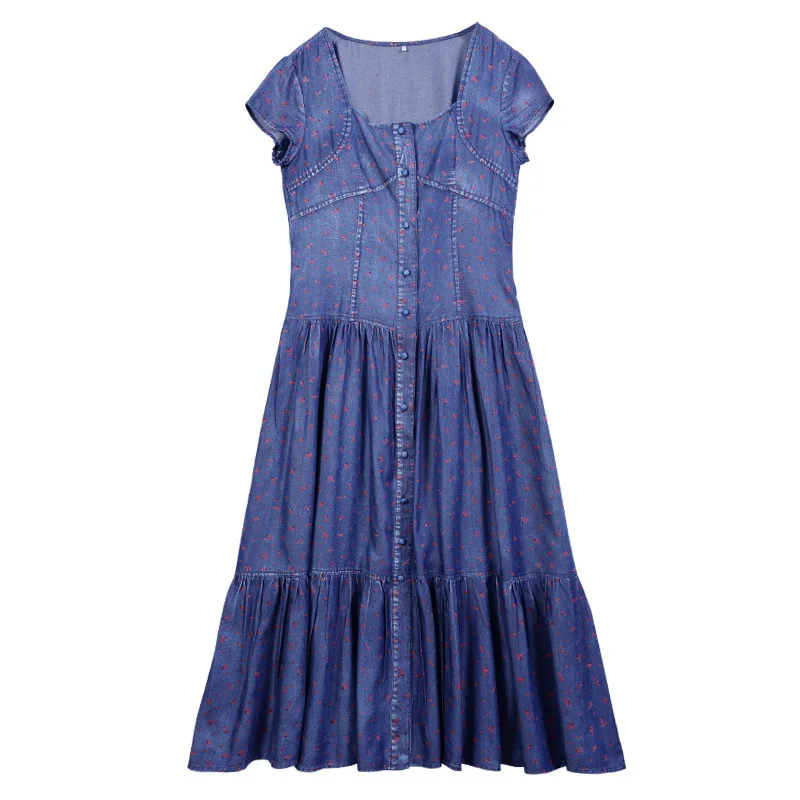 

SeeBeautiful Embroidery Loose Denim Jumpsuits Straps Sleeveless Back Zipper Thin New Fashion 2021 Summer Women E853