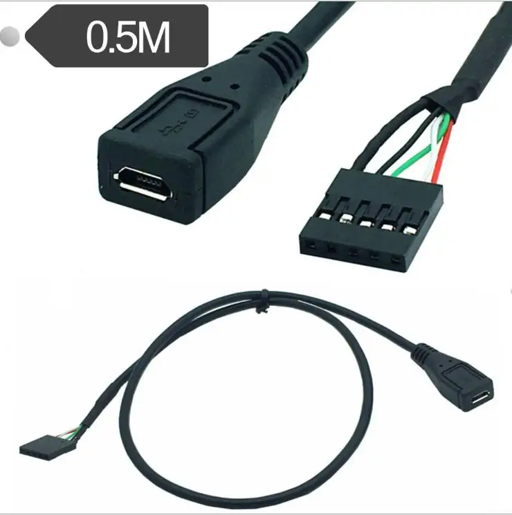 Кабель USB Micro 5Pin мама/DuPont 2 54/1*5P мама плата передачи линии 5P DuPont 54 0 5 м | Компьютеры и