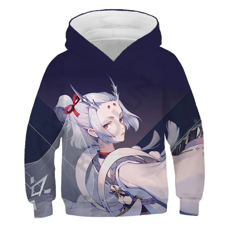 

Children's Hoodie 3D Onmyoji game Boy Girl Hero Casual Fashion Tops Harajuku Fun Hoodie Cartoons Kid Costume Boy's Sweatshirt