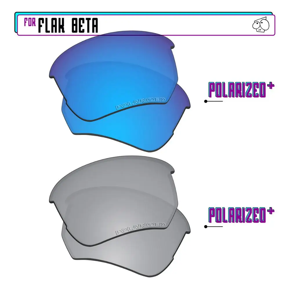 EZReplace Polarized Replacement Lenses for - Oakley Flak Beta Sunglasses - Sir P Plus-BluePPlus