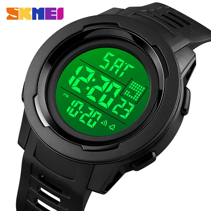 SKMEI Japan Electronic Movement Men Watches Sport Wristwatch Male 5Bar Waterproof Stopwatch LED Digital Clock Relogio Masculino