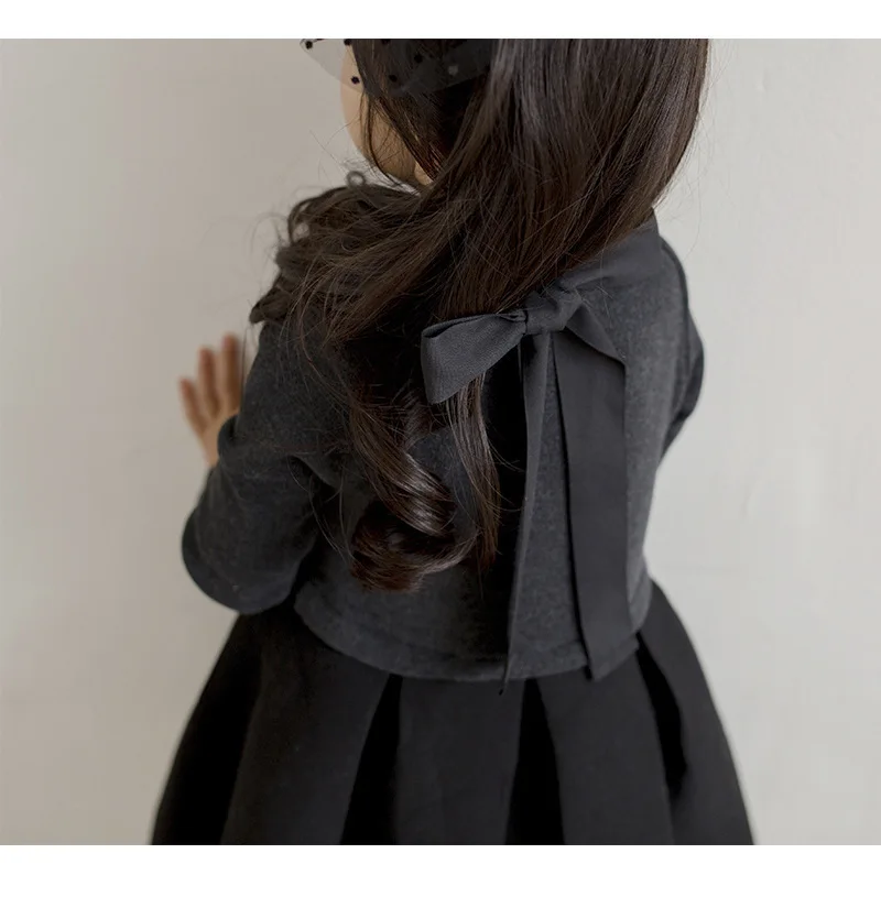 Новое зимнее детское платье для девочек платья принцессы с длинными рукавами 3-12