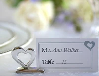 heart shaped place card holder table cardholder tabletop menu number recipe reserved card holders for wedding banquet 200sets