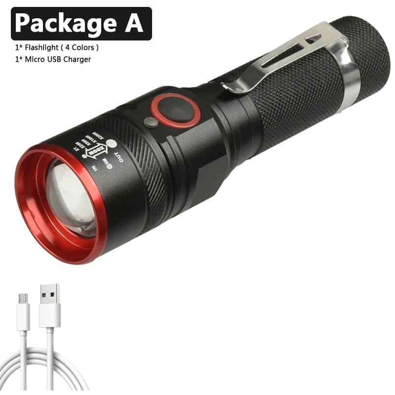

Фонарик Litwod 1511 черный XM-L T6 3000lm