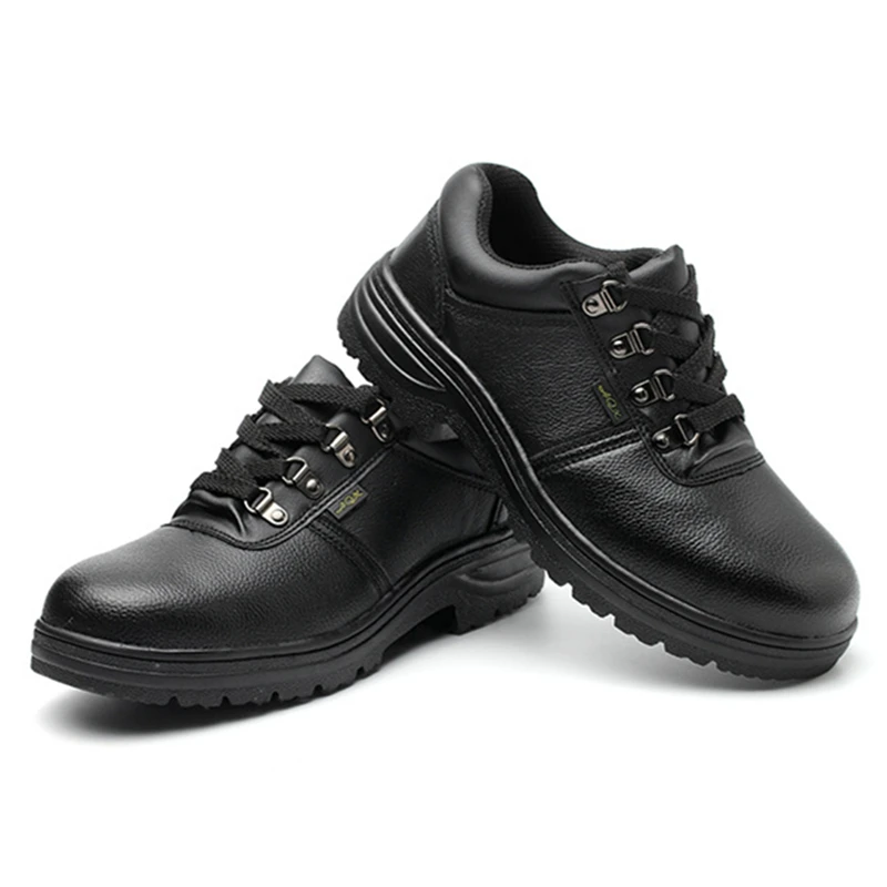 

Fashion New Men Leather Anti-smashing Safety Shoes Smashing Anti Puncture Wear-resistant Safety Shoes Men's Work Shoes