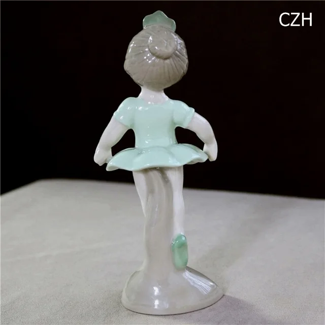 Фарфоровая кукла балетная танцовщица миниатюрная настольная Керамика ручной работы фигурка Балерины Девушка Декор сувенир подарок ремесло украшение