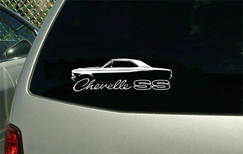 Наклейка для автомобиля Chevy Chevelle SS coupe 1966 | Автомобили и мотоциклы