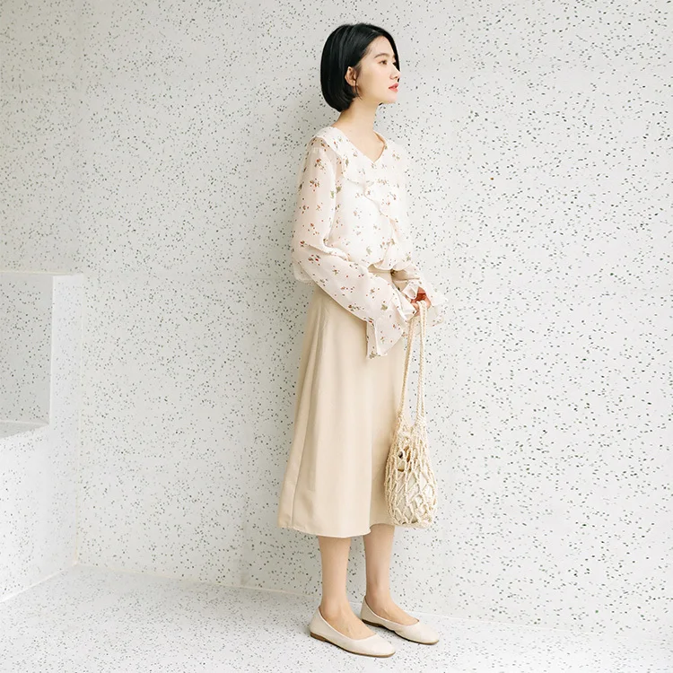 2020 сезон нерегулярные зонтик маятник половина тела юбка девушки длинные Хан