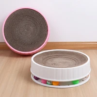 2 in1 cats scratching board round scratcher pad kitten scrapers grinding nails cat toys and scratch couch bed catnip cardboard