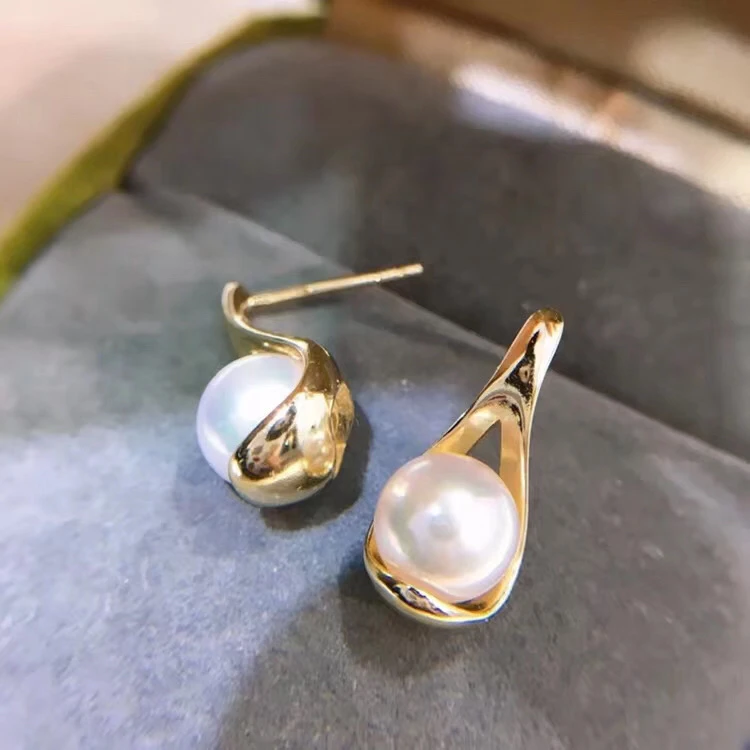 Новый дизайн блестящие серебряные серьги комплектующие для изготовления