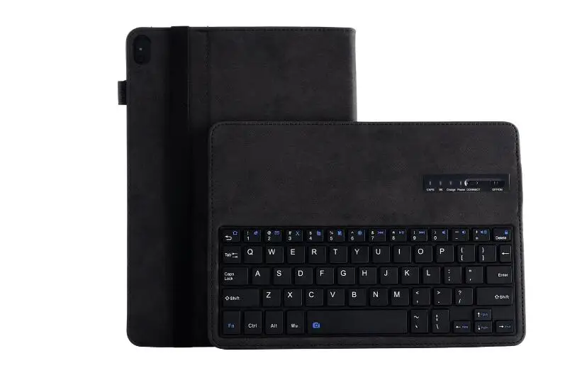 Черный Smart Cover for Lenovo Tab M10 TB-X605F Magnetic Bluetooth Keyboard Leather Case for Lenovo Tab P10 TB-X705F Tablet Keyboard - Цвет: Черный