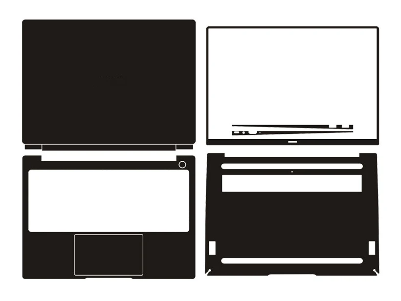 наклейка для ноутбука из угл