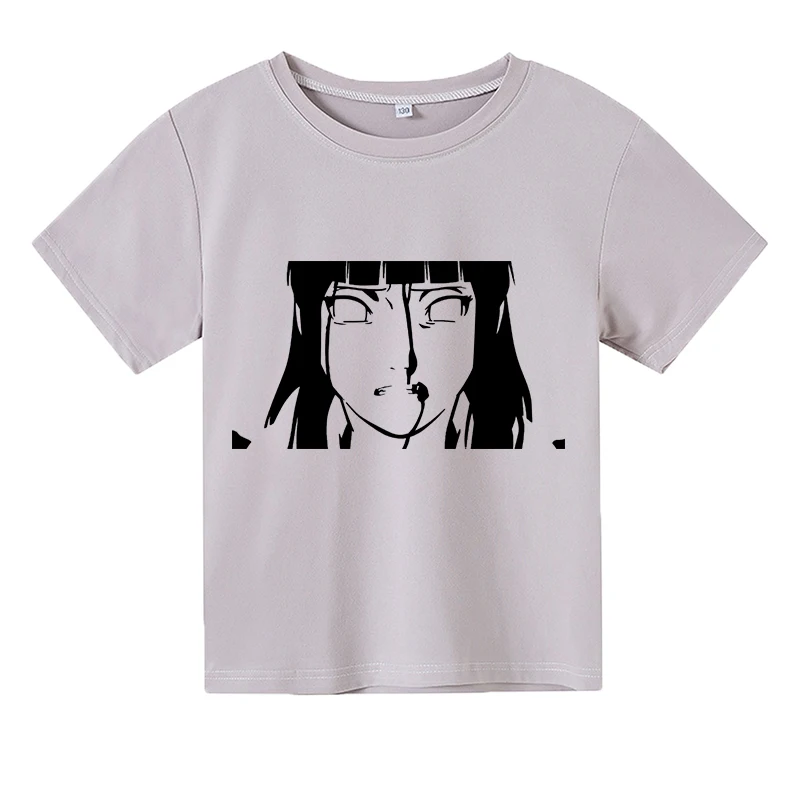 

hinata brave short sleeve and cotton cool na ruto Anime t-shirts, 2021new Summer Children's clothing, Tops for girls and boys