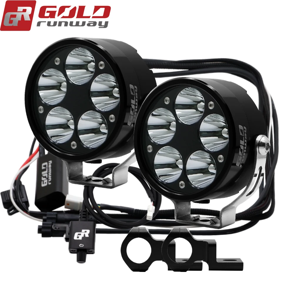GOLDRUNWAY GR50x 50 Вт 3 5 дюймовые светодиодные лампы для мотоцикла|clamping clamp|switch switchmotorcycle