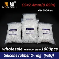 1000pcslot silicon wholesale o ring siliconevmq cs2 4mm thickness od7891011121314151617181920mm oring seal rubber