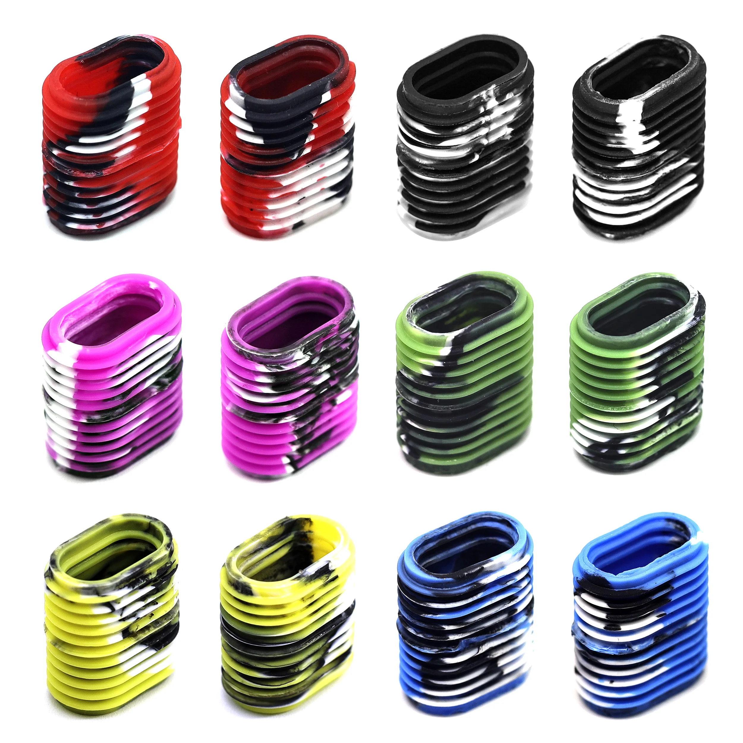 

SAMSFX Elastic Rubber Fishing Reel Grip Non-Slip Ergonomic Reel Handle Cover Knobs of Handle Grips Multicolor Optional