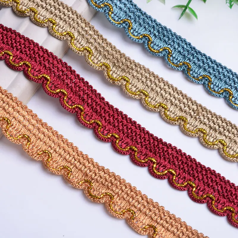 12Yards Lace Ribbon Curtain Lamp Sofa Pillow Edge Tapestry Braid Trim Fringe DIY Accessories For Sewing Home Decoration | Дом и сад