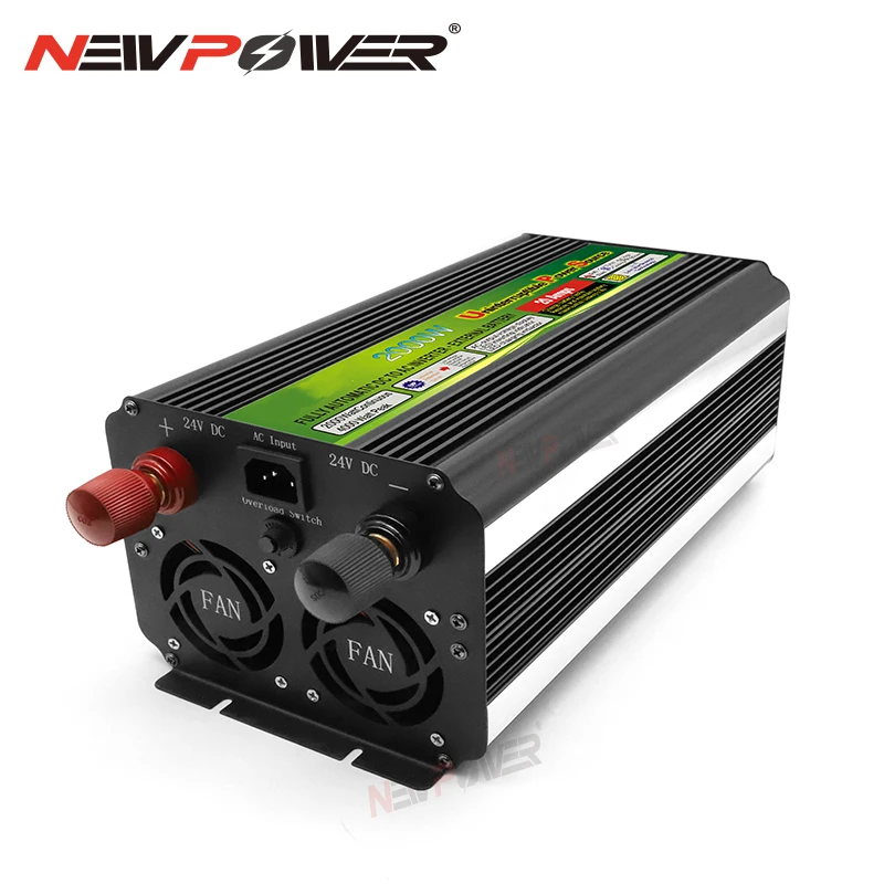 Инвертор мощности 1500 Вт/2000 Вт модифицированный дисплей постоянный ток 24 В 12 в