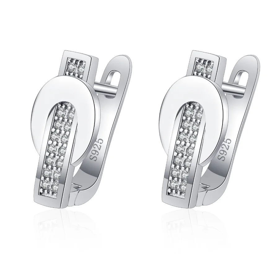 

Fashion Cubic Zircon Boho Vintage Earrings Delicate Elegant Hoop Earrings For Women Hypoallergenic Jewelry 2021