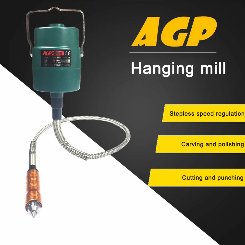 

Suspension Hanging Mill Flexible Shaft Engraving Root Professional Jade Carving Machine Carved Chuck Handle Drill High Power