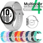 Ремешок силиконовый для Samsung Galaxy Watch 4 Classic, спортивный браслет для смарт-часов 46 мм 42 мм, 44 мм 40 мм