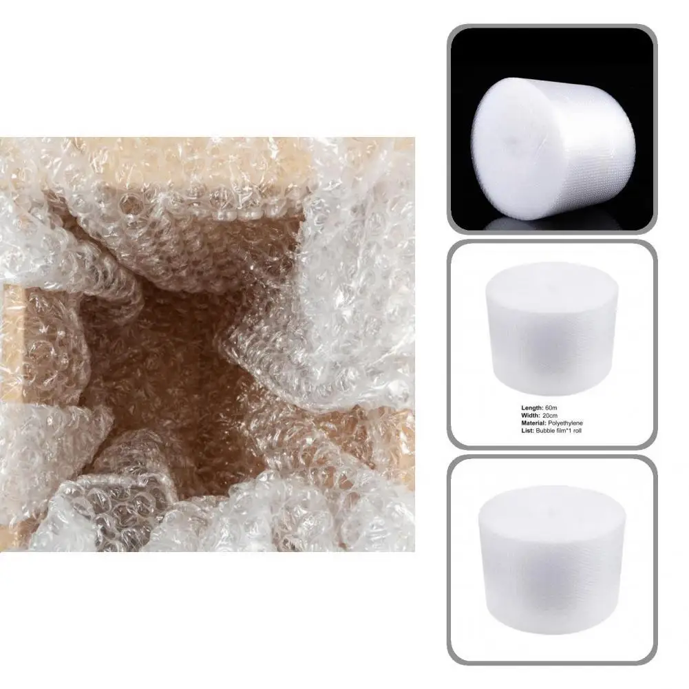 

60m Bubble Cushioning Wrap Lightweight Anti-fall Full Bubbles for Moving Bubble Bag Air Bubble Roll