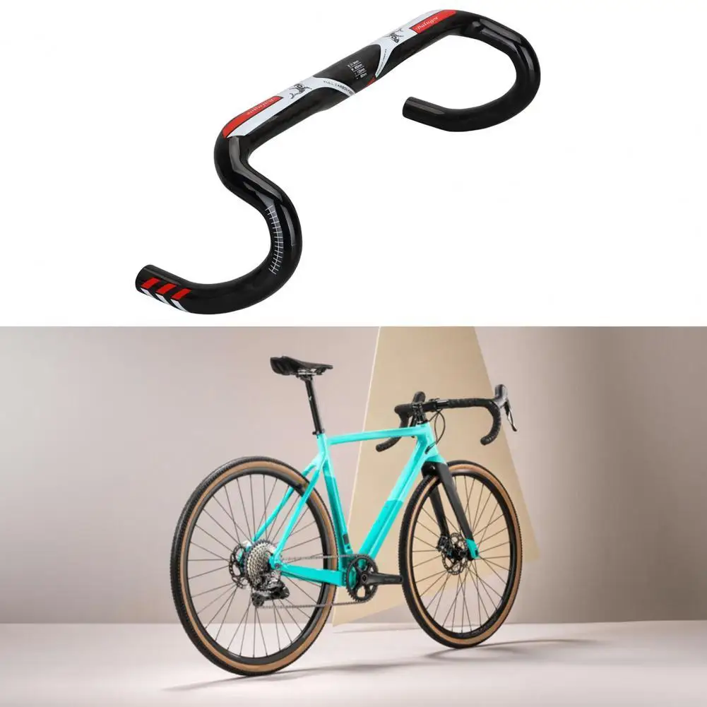 

Hard Texture Fashion Ultralight Bike Bent Handlebar Easy to Use Bent Handlebar Lightweight for Outdoor