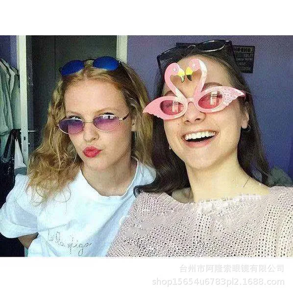 Очки для Гавайских вечевечерние летние пляжные каникулы фламинго тропические