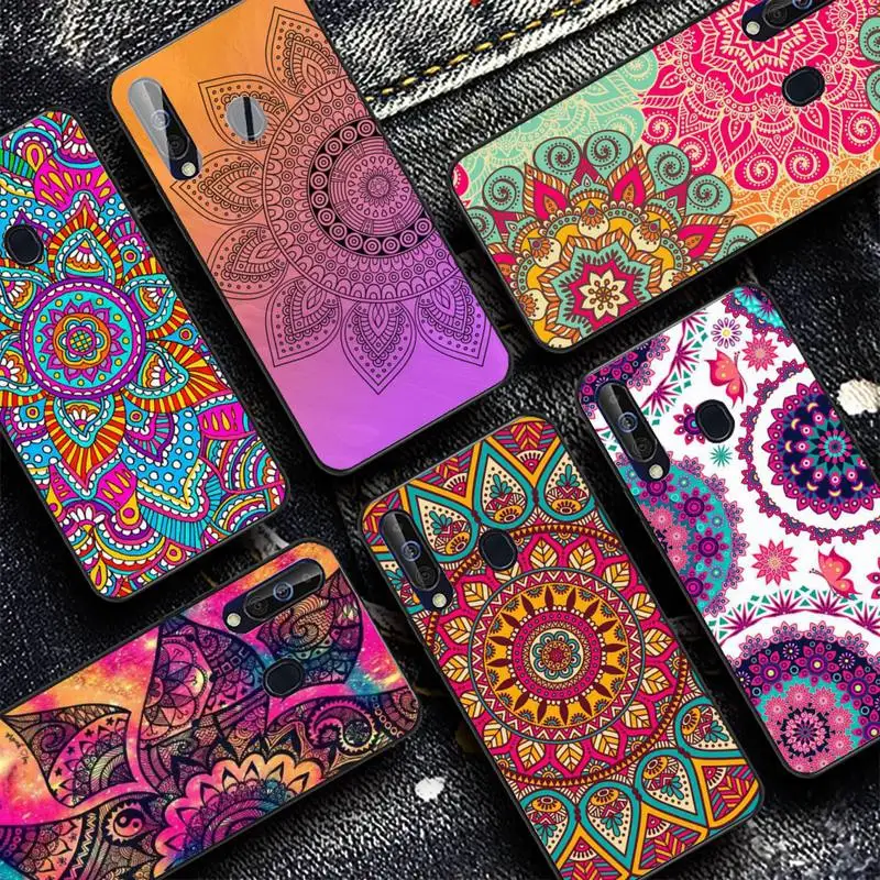 

YNDFCNB Mandala Flower Totem Phone Case for Samsung A51 01 50 71 21S 70 10 31 40 30 20E 11 A7 2018