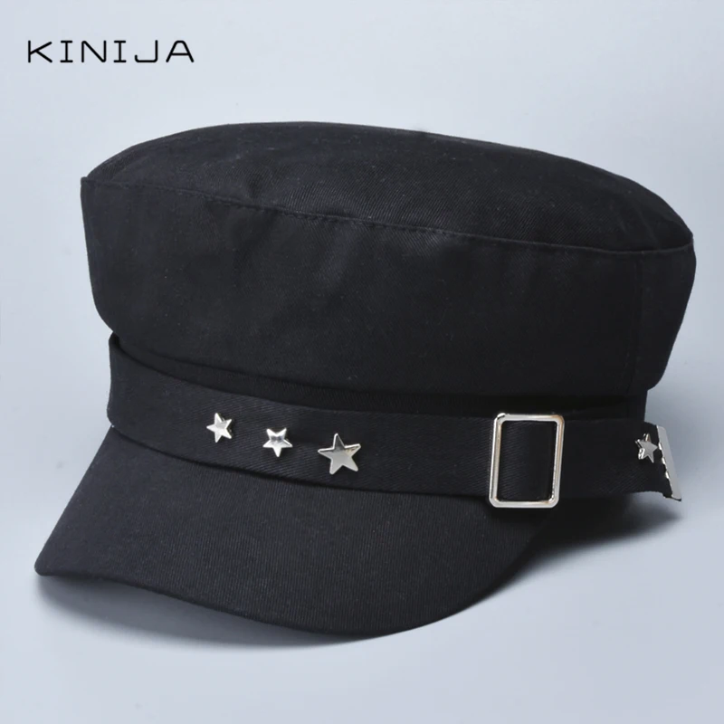 Модная шляпа в стиле панк с изображением морской тематики восьмиугольная для