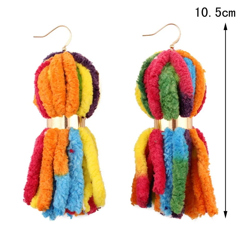 Красочные большие объемные серьги-подвески для женщин дизайнерские брендовые
