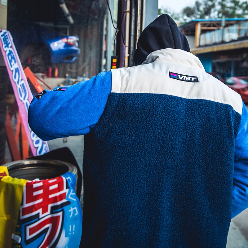 Мужская зимняя куртка из овечьей шерсти со съемным рукавом для командора