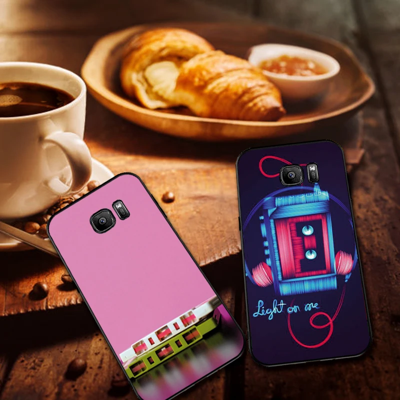 Ретро Классический Кассетный Мягкий силиконовый чехол для телефона Samsung Galaxy S6 S8