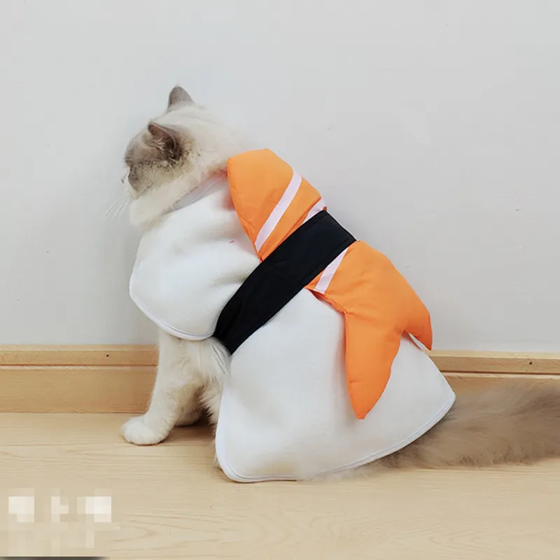 [MPK Store] Милая Одежда для кошек лосось стиль кукольная кошка нагрудник плащ